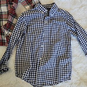 Jack by BB Dakota Navy and White Plaid Shirt